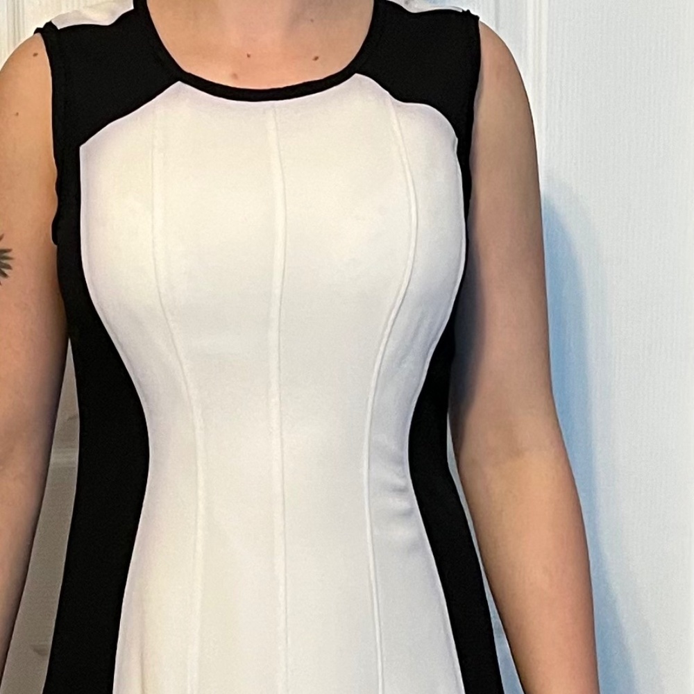 Tahari Black and white dress size for clean and beautiful Party business